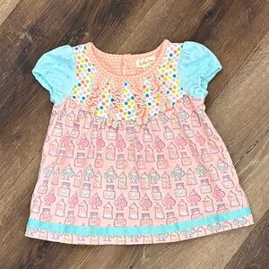 Matilda Jane Candied Dream Top Shirt Spring Summer Outfit Candy PolkaDots 12-18m